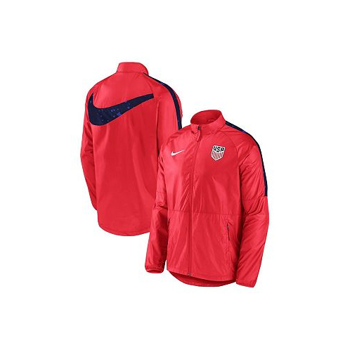 Nike Big Boys Red USMNT Academy All-Weather Raglan Full-Zip Jacket