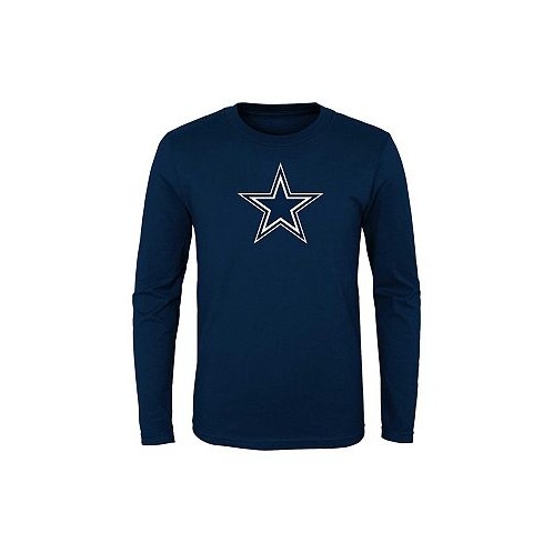 Outerstuff Big Boys Navy Dallas Cowboys Primary Logo Long Sleeve T-shirt