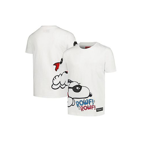 Freeze Max Big Boys and Girls White Peanuts Snoopy Hero T-shirt
