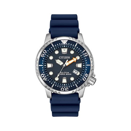Citizen Mens Eco-Drive Promaster Diver Blue Strap Watch 42mm BN0151-09L