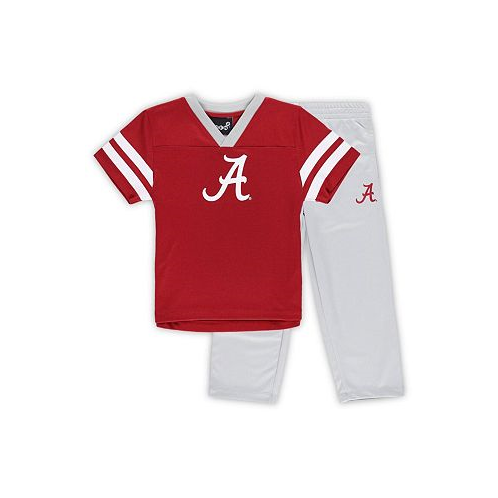 Outerstuff Toddler Boys and Girls Crimson Gray Alabama Crimson Tide Red Zone Jersey and Pants Set