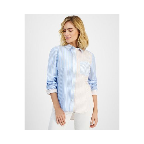 Style & Co Petite Perfect Striped Shirt