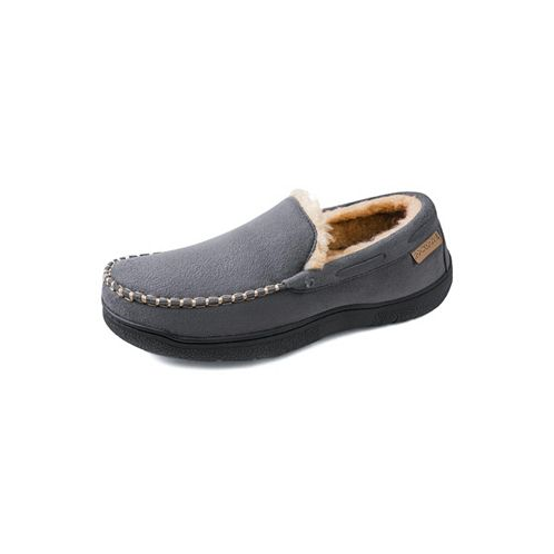 Rock Dove Mens Carter Wool Lined Micro suede Moccasin Slipper