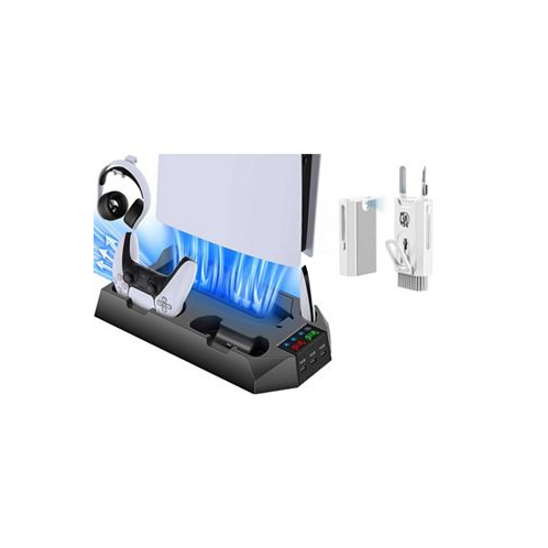 BOLT AXTION PS5 Stand and Cooling Station with Dual Controller Charging Station Black With Bundle