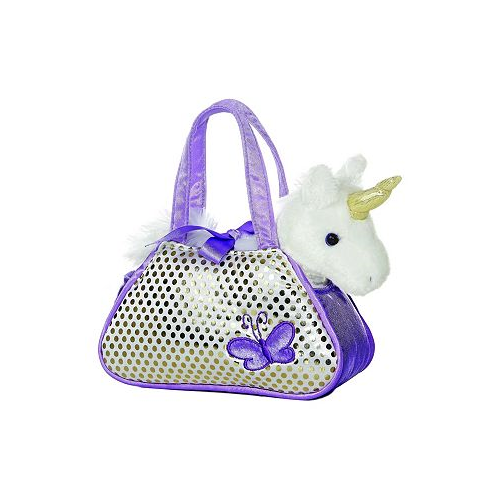 Small Aurora Unicorn Fancy Pals Fashionable Plush Toy Purple 7