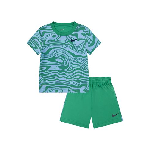 Nike Little Boys Paint Dri-FIT T-shirt and Shorts 2 Piece Set