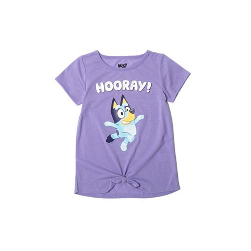Bluey Toddler| Child Girls Knotted Graphic T-Shirt