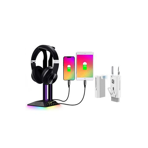 BOLT AXTION RGB Headphone Stand with 7 Light Modes With Bundle