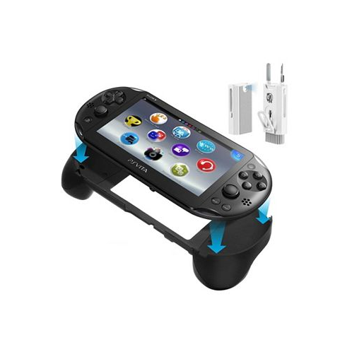 BOLT AXTION Hand Grip Handle Joy pad Protective Case with L2 R2 Trigger Button Grip Shell Controller Protective Case for Sony PlayStation PS Vita 2000 PSV 2000 PS Vita Slim. With Bundle