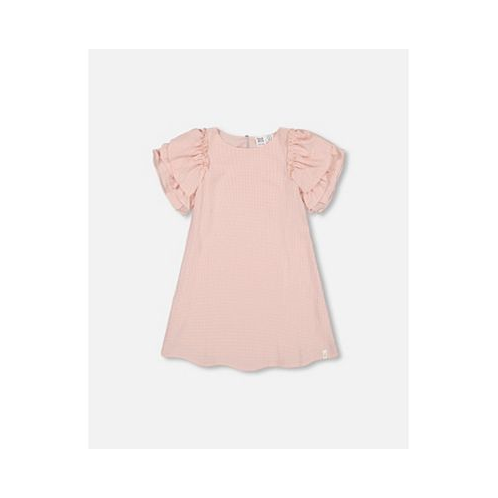 Deux par Deux Girl Seersucker Dress Blush Pink - Toddler|Child
