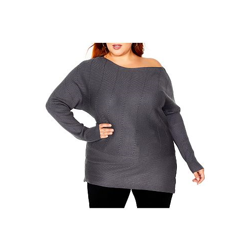 CITY CHIC Plus Size Lean In Sweater