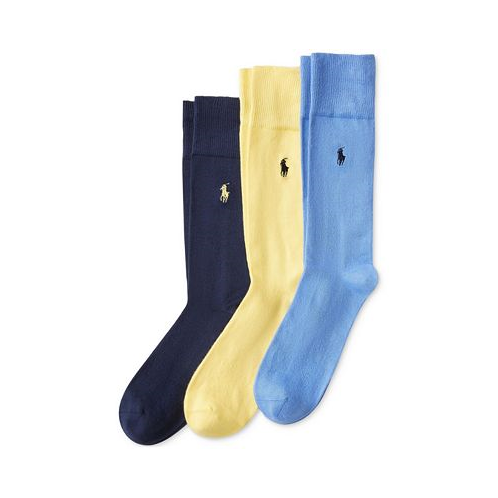Polo Ralph Lauren Mens 3 Pack Super-Soft Dress Socks