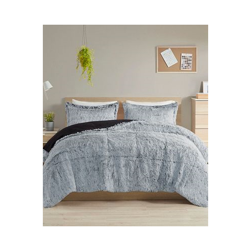 Intelligent Design Malea Shaggy Faux-Fur 2-Pc. Comforter Set Twin/Twin XL