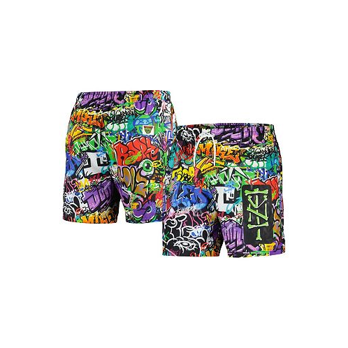Freeze Max Mens Purple Teenage Mutant Ninja Turtles Defenders of NYC Woven Shorts