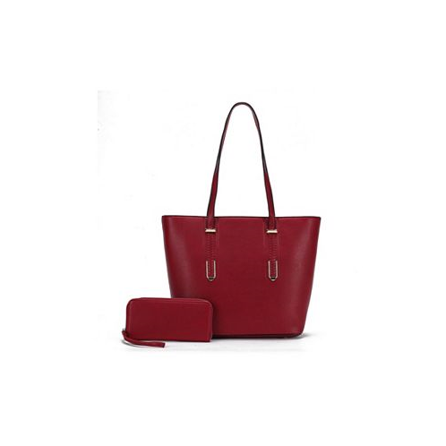 MKF Collection Mina Handbag Set Women s Tote Bag and Wristlet Wallet by Mia K