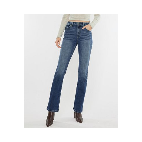 Kancan Womens High Rise Skinny Denim Bootcut Jeans