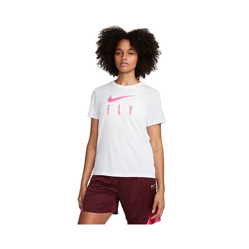 Nike Womens Swoosh Fly Dri-FIT Crewneck Graphic T-Shirt