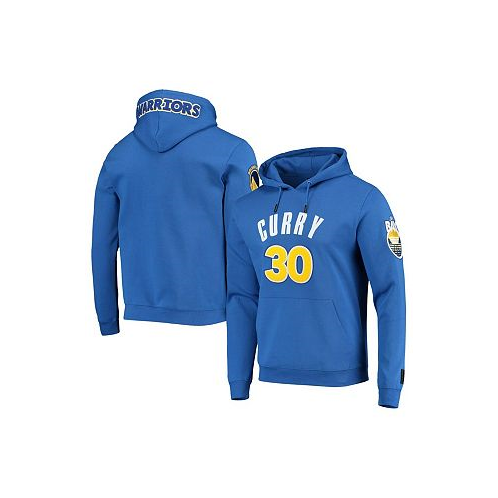 Pro Standard Mens Stephen Curry Royal Golden State Warriors Player Pullover Hoodie