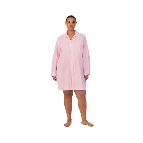 POLO Ralph Lauren Plus Size Long-Sleeve Roll-Tab His Shirt Sleepshirt