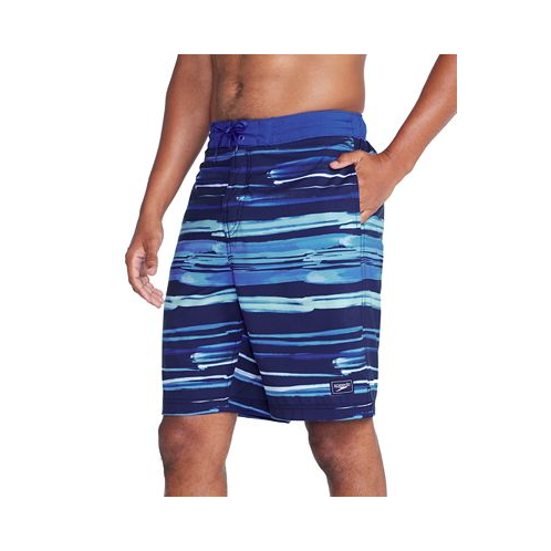 Speedo Mens Bondi Basin Printed Stripe Board Shorts