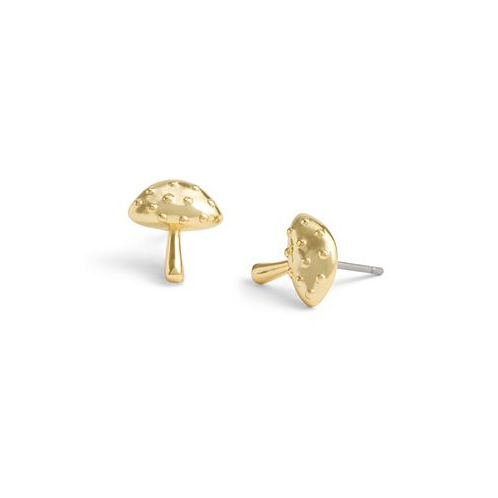 COACH Gold-Tone Mushroom Stud Earrings