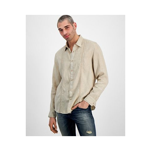 GUESS Mens Regular-Fit Island Linen Shirt