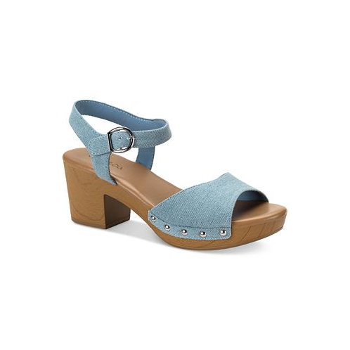 Style & Co Womens Anddreas Platform Block-Heel Sandals