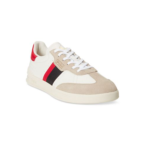 Polo Ralph Lauren Mens Heritage Aera Leather & Suede Sneaker