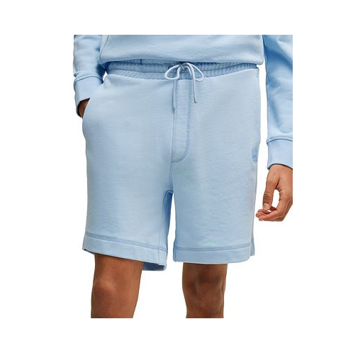 Hugo Boss Mens Logo Badge Regular-Fit Shorts