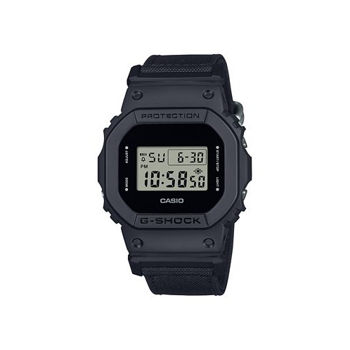 G-Shock Mens Digital Black Cordura and Resin Watch 42.8mm DW5600BCE-1