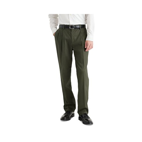 Dockers Mens Classic-Fit Signature Iron-Free Khaki Pleated Pants