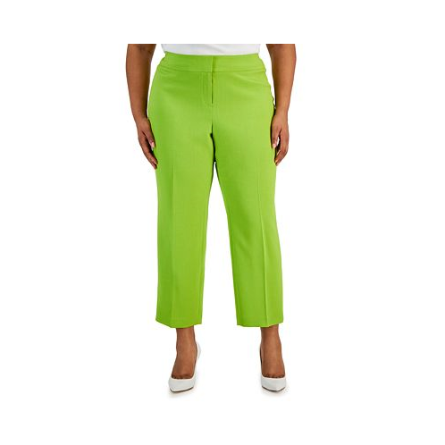 Kasper Plus Size Straight-Leg Pants