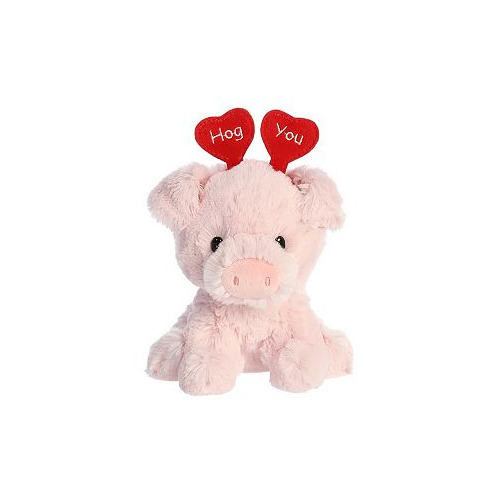 Aurora Small Hog You Pig Love On The Mind Heartwarming Plush Toy Pink 6