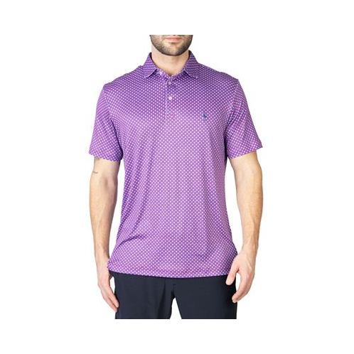 Tailorbyrd Mens Geo Performance Polo Shirt