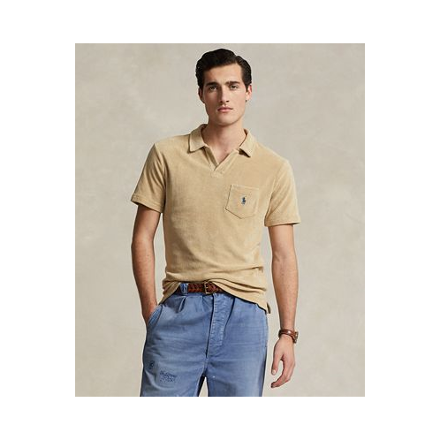 Polo Ralph Lauren Mens Cotton-Blend Terry Polo Shirt