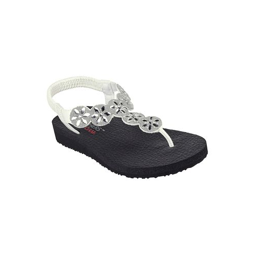 Skechers Womens Cali Meditation - Sparkly Fleur Thong Sandals from Finish Line