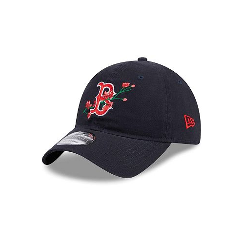 New Era Womens Navy Boston Red Sox Game Day Bloom Branch 9TWENTY Adjustable Hat