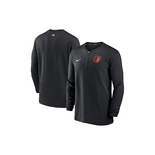 Nike Mens Black Baltimore Orioles Authentic Collection Game Time Performance Quarter-Zip Top