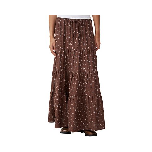 COTTON ON Womens Haven Tiered Maxi Skirt