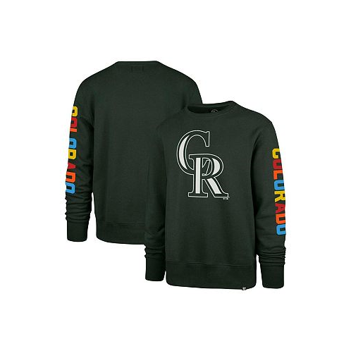 47 Brand Mens Green Colorado Rockies City Connect Legend Headline Pullover Sweatshirt