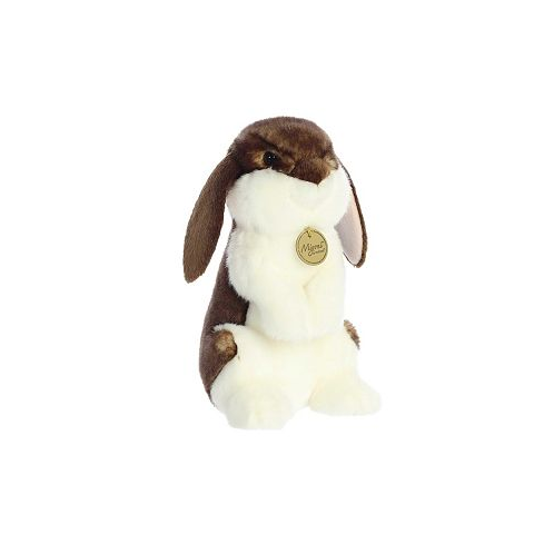 Aurora Medium Sitting Pretty English Lop Rabbit Miyoni Realistic Plush Toy Brown 10