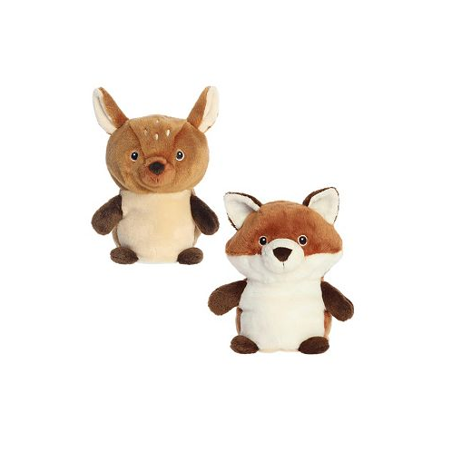 Aurora Small Reversible Eco Pairs: Fawn and Fox Eco Nation Eco-Friendly Plush Toy 6.5