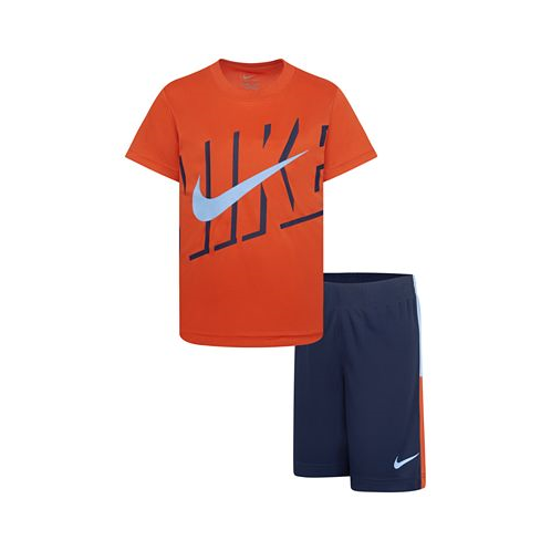 Nike Little Boys Dri-FIT Icon Mesh Shorts 2 Piece Set