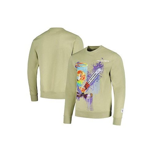 Freeze Max Mens and Womens Olive Looney Tunes Tweety Bird Splatter Horror Pullover Sweatshirt