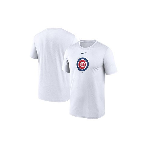 Nike Mens White Chicago Cubs Legend Fuse Large Logo Performance T-shirt
