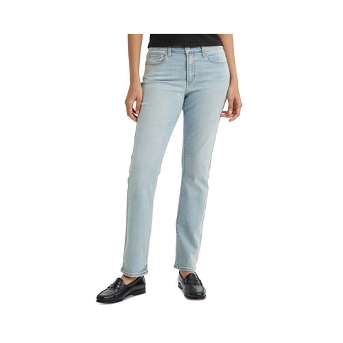 Levis Womens Classic Mid Rise Straight-Leg Jeans