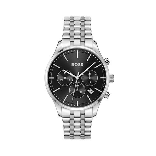 Hugo Boss Mens Chronograph Avery Stainless Steel Bracelet Watch 42mm