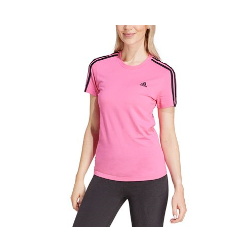 Adidas Womens Essentials Cotton 3 Stripe T-Shirt