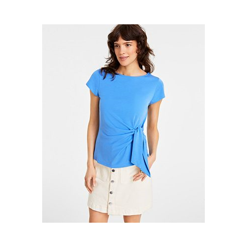 On 34th Womens Knit Side-Tie T-Shirt