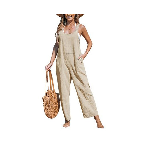 CUPSHE Womens Tapered Pinafore Jumpsuit